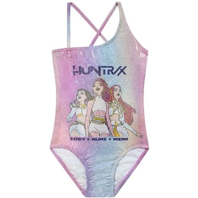 KPop Demon Hunters Huntrix eendelig badpak voor kinderen, meisjes, met Rumi, Zoey en Mira, zwemkleding voor kinderen 9-10 jaar KPop Demon Hunters Huntrix eendelig badpak voor kinderen, meisjes, met Rumi, Zoey en Mira, zwemkleding voor kinderen 9-10 jaar