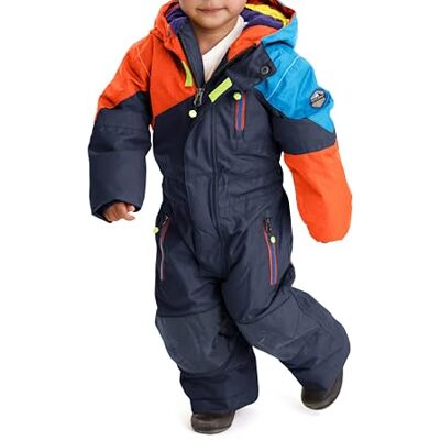 Killtec Kesley Mini Skipak voor kinderen, met capuchon, waterkolom, 10.000 mm, skipak voor jongens en meisjes, donkerblauw, 86/92 Killtec Kesley Mini Skipak voor kinderen, met capuchon, waterkolom, 10.000 mm, skipak voor jongens en meisjes, donkerblauw, 86/92