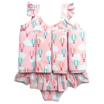La-haut kids Badpak voor kinderen, meisjes, eendelig, drijfhulp, verwijderbaar, voor veiligheid, vertrouwen, kleur roze, heteluchtballonpatroon, wolken, UV-bescherming, stijl jurk met ruches 3 ans La-haut kids Badpak voor kinderen, meisjes, eendelig, drijfhulp, verwijderbaar, voor veiligheid, vertrouwen, kleur roze, heteluchtballonpatroon, wolken, UV-bescherming, stijl jurk met ruches 3 ans