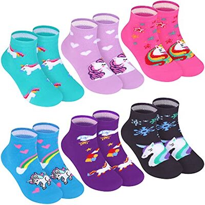 L&K-II 10/12 Kids Meisjes Sokken Met Leuke Patroon Sneaker Sokken Kinderen Katoen Multicolor 2848VA, 12-2810, 27-30 27-30 L&K-II 10/12 Kids Meisjes Sokken Met Leuke Patroon Sneaker Sokken Kinderen Katoen Multicolor 2848VA, 12-2810, 27-30 27-30