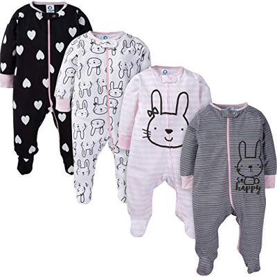 Gerber Sleep 'N Play Footie Sleep 'N Play met wanten, uniseks, baby, 4 stuks, Roze, 6-9 maanden 6-9 maanden Gerber Sleep 'N Play Footie Sleep 'N Play met wanten, uniseks, baby, 4 stuks, Roze, 6-9 maanden 6-9 maanden