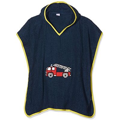 Playshoes Uniseks badstof poncho voor kinderen, 11 Marine brandweer L (ab ca. 4 Jahre) Playshoes Uniseks badstof poncho voor kinderen, 11 Marine brandweer L (ab ca. 4 Jahre)