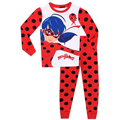 Miraculous Meisjes Pyjama's Ladybug Snuggle Fit, Veelkleurig 10-11 jaar Miraculous Meisjes Pyjama's Ladybug Snuggle Fit, Veelkleurig 10-11 jaar