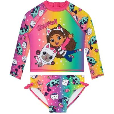 DreamWorks Animation SKG Dreamworks Gabbys Dollhouse Badmode voor meisjes, tweedelig badpak, zwemkleding voor meisjes, Meerkleurig, 6-7 jaar 6-7 jaar DreamWorks Animation SKG Dreamworks Gabbys Dollhouse Badmode voor meisjes, tweedelig badpak, zwemkleding voor meisjes, Meerkleurig, 6-7 jaar 6-7 jaar