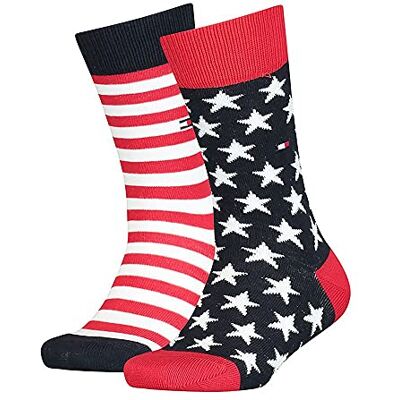 Tommy Hilfiger Stars And Stripes Kid's Socks (2 Pack) chaussettes Mixte enfant (lot de 2) 27-30 Tommy Hilfiger Stars And Stripes Kid's Socks (2 Pack) chaussettes Mixte enfant (lot de 2) 27-30