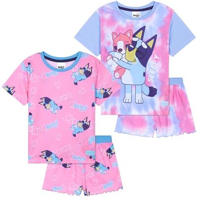 Get Trend Set van 2 pyjama's voor meisjes, pyjama, shorts, zomer, korte nachtkleding voor kinderen of jongeren, cadeau voor meisjes, Multi Bluey, 7-8 jaar 7-8 jaar Get Trend Set van 2 pyjama's voor meisjes, pyjama, shorts, zomer, korte nachtkleding voor kinderen of jongeren, cadeau voor meisjes, Multi Bluey, 7-8 jaar 7-8 jaar