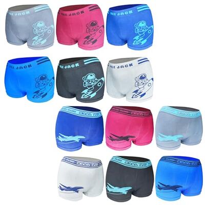 MRCC Set van 6/8/10/12 boxershorts voor jongens, retro ondergoed, 10010, Set van 12, Model 4 14-16 ans MRCC Set van 6/8/10/12 boxershorts voor jongens, retro ondergoed, 10010, Set van 12, Model 4 14-16 ans