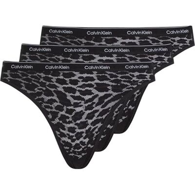 Calvin Klein 3 Pack Bikini (Low-rise) 000qd5069e Culottes bikini Femme M Calvin Klein 3 Pack Bikini (Low-rise) 000qd5069e Culottes bikini Femme M