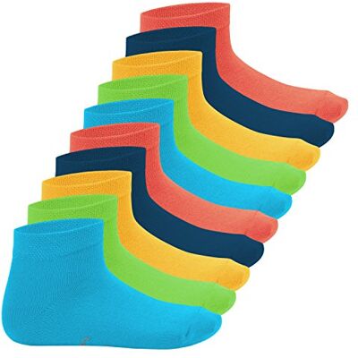 Footstar EVERYDAY! 10 paar korte katoenen sokken voor meisjes en jongens 27-30 Footstar EVERYDAY! 10 paar korte katoenen sokken voor meisjes en jongens 27-30
