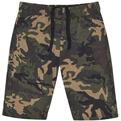 A2Z 4 Kids Jongensshorts, katoen, stretch, casual, zomer, knielang, comfortabel, lichtgewicht, broek voor binnen of buiten, leeftijd 5-13 jaar, Groene Camo 13 ans A2Z 4 Kids Jongensshorts, katoen, stretch, casual, zomer, knielang, comfortabel, lichtgewicht, broek voor binnen of buiten, leeftijd 5-13 jaar, Groene Camo 13 ans