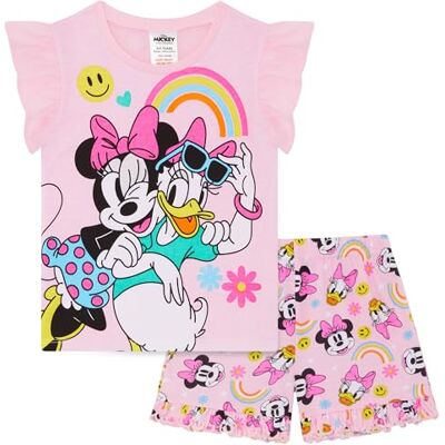 Disney Minnie Mouse & Daisy Duck Korte pyjama voor meisjes, 100% gekamd katoen, Minnie/Daisy 18-24 mois Disney Minnie Mouse & Daisy Duck Korte pyjama voor meisjes, 100% gekamd katoen, Minnie/Daisy 18-24 mois