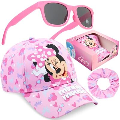 Get Trend Disney Minnie Mouse Cap, zonnebril en scrunchie voor meisjes (2-6 jaar, Minnie Mouse roze) Get Trend Disney Minnie Mouse Cap, zonnebril en scrunchie voor meisjes (2-6 jaar, Minnie Mouse roze)