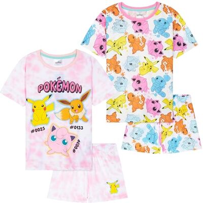 Get Trend Set van 2 pyjama's voor meisjes, pyjama, shorts, zomer, korte nachtkleding voor kinderen of jongeren, cadeau voor meisjes, Multi Pokemon, 9-10 jaar 9-10 jaar Get Trend Set van 2 pyjama's voor meisjes, pyjama, shorts, zomer, korte nachtkleding voor kinderen of jongeren, cadeau voor meisjes, Multi Pokemon, 9-10 jaar 9-10 jaar