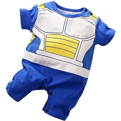 Sxkayxr Body voor pasgeborenen, jongens en meisjes, cartoon babypakje geïnspireerd door Goku, blauw2 12-24 maanden Sxkayxr Body voor pasgeborenen, jongens en meisjes, cartoon babypakje geïnspireerd door Goku, blauw2 12-24 maanden