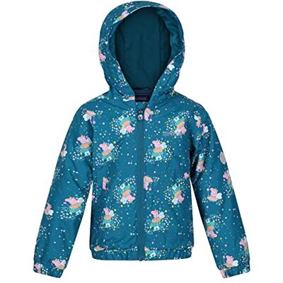 Regatta Peppa Pig kinderjack Muddy Puddles gevoerd Regatta Peppa Pig kinderjack Muddy Puddles gevoerd