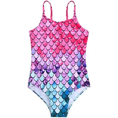 Nivofu Badpak voor meisjes, kinderen, 3-12 jaar, zeemeermin, strand, zwempak, eendelig, badpak van zachte stof, sneldrogend, bedrukt, eendelig badpak voor meisjes 3-12 ans Nivofu Badpak voor meisjes, kinderen, 3-12 jaar, zeemeermin, strand, zwempak, eendelig, badpak van zachte stof, sneldrogend, bedrukt, eendelig badpak voor meisjes 3-12 ans