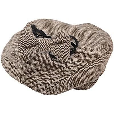 Shanrya Fotografisch accessoire, comfortabel fotografie-accessoire voor pasgeborenen voor thuis (bruin, herenhoed + vlinderdas) Shanrya Fotografisch accessoire, comfortabel fotografie-accessoire voor pasgeborenen voor thuis (bruin, herenhoed + vlinderdas)