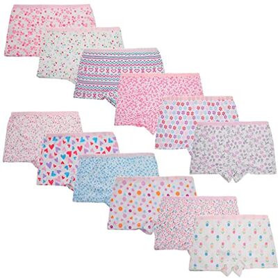 Yintry Katoenen slipje voor kleine meisjes, zacht en comfortabel kinderondergoed (12 stuks), multi-1, 6-8 jaar 6-8 ans Yintry Katoenen slipje voor kleine meisjes, zacht en comfortabel kinderondergoed (12 stuks), multi-1, 6-8 jaar 6-8 ans