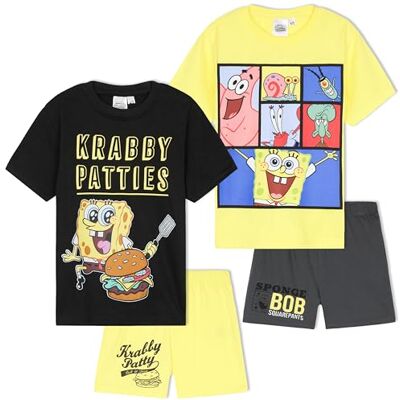 Get Trend SpongeBob Squarepants Pyjama voor kinderen, jongens, zomer, korte pyjamaset, 2 stuks, nachtkleding, ontspanning, slaapcadeau, jongens (5-6 jaar, Multi SpongeBob 2 stuks) 5-6 jaar Get Trend SpongeBob Squarepants Pyjama voor kinderen, jongens, zomer, korte pyjamaset, 2 stuks, nachtkleding, ontspanning, slaapcadeau, jongens (5-6 jaar, Multi SpongeBob 2 stuks) 5-6 jaar