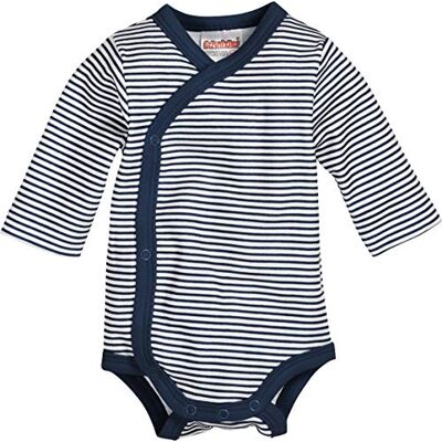 Playshoes Schnizler wikkelbody ringel body unisex kinderen (1 stuk), marineblauwe strepen 50 Playshoes Schnizler wikkelbody ringel body unisex kinderen (1 stuk), marineblauwe strepen 50