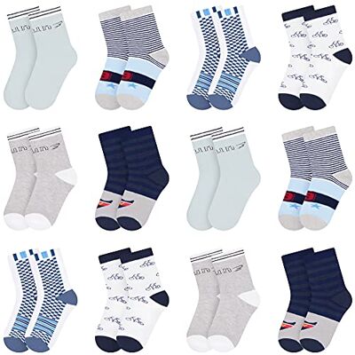 Libella Set van 12 jongens sportsokken voor kinderen, kleurrijk, comfortabel, voor jongens 2116, 12-2802 31-34 Libella Set van 12 jongens sportsokken voor kinderen, kleurrijk, comfortabel, voor jongens 2116, 12-2802 31-34