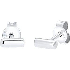 Elli Bar Basic Geo oorbellen 925 sterling zilver oorbellen zonder steen, sterling zilver, Zonder steen. Elli Bar Basic Geo oorbellen 925 sterling zilver oorbellen zonder steen, sterling zilver, Zonder steen.