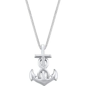 Elli Korte halsketting met anker, oneindigheidssymbool, kruis, kristal, Kristal Elli Korte halsketting met anker, oneindigheidssymbool, kruis, kristal, Kristal