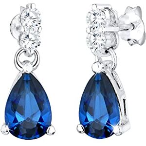Elli Oorbellen voor dames zilver 925/1000 saffier 0310780413, zirkonia, saffier, Zirkoon, Saffier Elli Oorbellen voor dames zilver 925/1000 saffier 0310780413, zirkonia, saffier, Zirkoon, Saffier