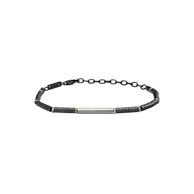 BREIL , Collectie B Rocks, herenarmband met hematietschijven en stalen schijven, karabijnsluiting, in lengte verstelbaar 17-22 cm, cadeau-idee voor heren, roestvrij staal, Roestvrij staal BREIL , Collectie B Rocks, herenarmband met hematietschijven en stalen schijven, karabijnsluiting, in lengte verstelbaar 17-22 cm, cadeau-idee voor heren, roestvrij staal, Roestvrij staal