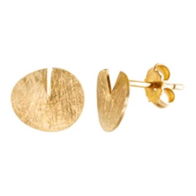 Gouden TAGLIO OORBELLEN Ontworpen door Joidart Taglio collectie 24 karaat verguld metaal kleine oorbellen 0,90 x 1,00, metaal Gouden TAGLIO OORBELLEN Ontworpen door Joidart Taglio collectie 24 karaat verguld metaal kleine oorbellen 0,90 x 1,00, metaal