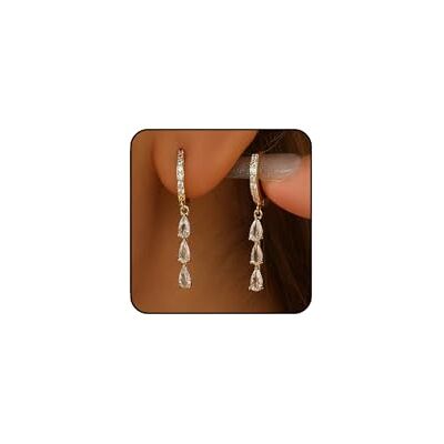 JOOTUEPO 1 paar gouden oorbellen, gouden oorbellen, hypoallergene oorbellen, delicate sieraden voor vrouwen, geschenken sieraden feest JOOTUEPO 1 paar gouden oorbellen, gouden oorbellen, hypoallergene oorbellen, delicate sieraden voor vrouwen, geschenken sieraden feest