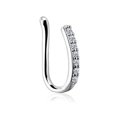 Lovepiercing Valse piercing diamanten SILAS neus- of oorclip , 1, roestvrij staal, onbekend, Roestvrij staal, Onbekend Lovepiercing Valse piercing diamanten SILAS neus- of oorclip , 1, roestvrij staal, onbekend, Roestvrij staal, Onbekend
