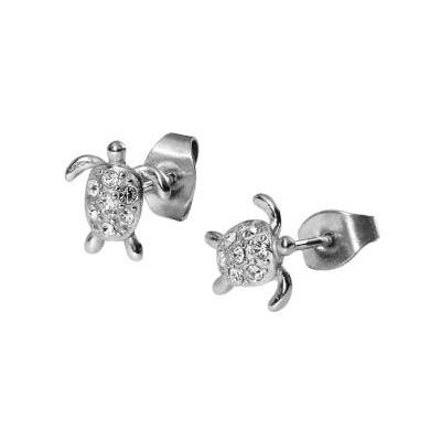 Purelei ® Witte schildpadden oorbellen (goud, zilver, roségoud), waterdicht, schildpad, roestvrij staal, met edelsteen, cadeau voor vrouwen, Roestvrij staal, Kristal Purelei ® Witte schildpadden oorbellen (goud, zilver, roségoud), waterdicht, schildpad, roestvrij staal, met edelsteen, cadeau voor vrouwen, Roestvrij staal, Kristal