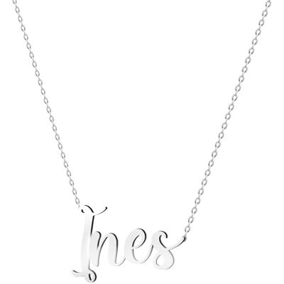 various Verzilverde roestvrijstalen ketting met gepersonaliseerde naamhanger, Platina, Roestvrij staal, Niet van toepassing various Verzilverde roestvrijstalen ketting met gepersonaliseerde naamhanger, Platina, Roestvrij staal, Niet van toepassing