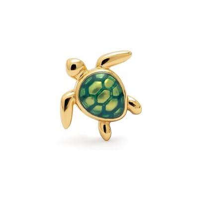 SINGULARU Schildpad Oorbellen, Messing met 18K Verguld en Email, Sieraden voor Vrouwen. SINGULARU Schildpad Oorbellen, Messing met 18K Verguld en Email, Sieraden voor Vrouwen.