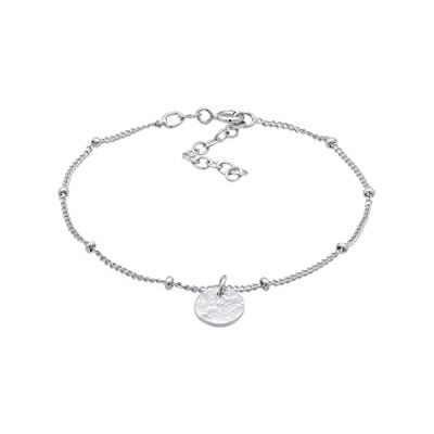 Elli Damesarmband, kogelvorm, gehamerd, van 925 sterling zilver, eenheidsmaat, One Size, sterling zilver, Geen edelsteen Elli Damesarmband, kogelvorm, gehamerd, van 925 sterling zilver, eenheidsmaat, One Size, sterling zilver, Geen edelsteen