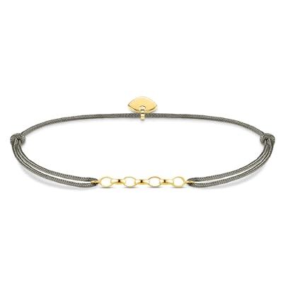 Thomas Sabo Dames zilveren band LS065-848-5-L20v, 14 20 cm, sterling zilver geelgoud zilver, Sterling zilver geel goud zilver Thomas Sabo Dames zilveren band LS065-848-5-L20v, 14 20 cm, sterling zilver geelgoud zilver, Sterling zilver geel goud zilver