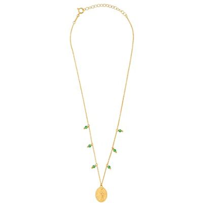 Radiant Madonna Collectie Gouden halsketting voor dames van 24 karaat verguld zilver met Maagd-motief, elegant en verfijnd design, Única, zilver, geen edelsteen, Stof Lak Stof Lak zilverkleurig, Radiant Madonna Collectie Gouden halsketting voor dames van 24 karaat verguld zilver met Maagd-motief, elegant en verfijnd design, Única, zilver, geen edelsteen, Stof Lak Stof Lak zilverkleurig,