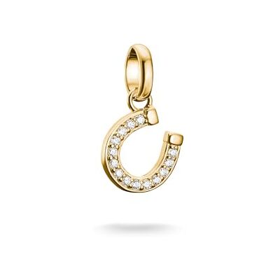 Thomas Sabo Hoefijzerhanger met stenen Connect 18k vergulde bedel in 925 zilver Thomas Sabo Hoefijzerhanger met stenen Connect 18k vergulde bedel in 925 zilver