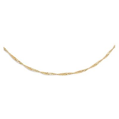SINGULARU Mini Twist Halsketting Stalen ketting met 18-karaats vergulde afwerking of zonder badkamer Verstelbare lange ketting 45 cm Damessieraden SINGULARU Mini Twist Halsketting Stalen ketting met 18-karaats vergulde afwerking of zonder badkamer Verstelbare lange ketting 45 cm Damessieraden