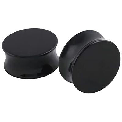 Decentraland Opaal piercing sieraden set met dubbele spreider 5-25mm, Obsidiaan, Geen edelsteen Decentraland Opaal piercing sieraden set met dubbele spreider 5-25mm, Obsidiaan, Geen edelsteen