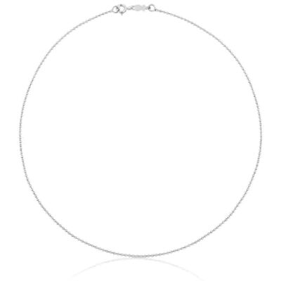 TOUS Halsketting van sterling zilver voor dames met ballen 1,4 mm, 40 cm lang, klassiek en tijdloos, kettingcollectie TOUS Halsketting van sterling zilver voor dames met ballen 1,4 mm, 40 cm lang, klassiek en tijdloos, kettingcollectie