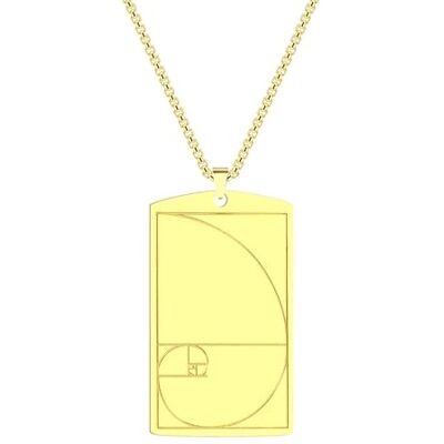 XIPIEIO Fibonacci-halsketting met spiraalvormige hanger of spiraalvormige hanger, uniseks, sieraden, voor mannen en vrouwen, perfect cadeau, anders, Overig XIPIEIO Fibonacci-halsketting met spiraalvormige hanger of spiraalvormige hanger, uniseks, sieraden, voor mannen en vrouwen, perfect cadeau, anders, Overig