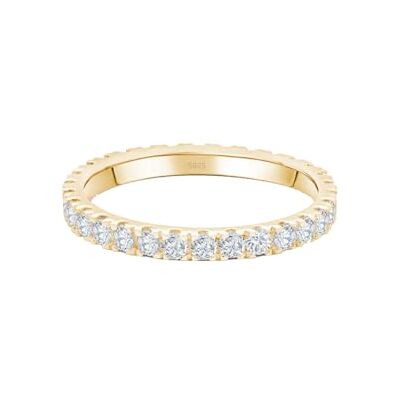 Scott Eternity Treasure 925 sterling zilveren ring met zirkonia kristal voor dames in zilver, roségoud en goud voor dames met fonkelende stenen, Edelmetaal strass steen, Kubieke zirkonia Scott Eternity Treasure 925 sterling zilveren ring met zirkonia kristal voor dames in zilver, roségoud en goud voor dames met fonkelende stenen, Edelmetaal strass steen, Kubieke zirkonia
