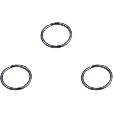 DENI 3 zeer kleine zwarte neusringen, diameter 6 mm en zeer dun, dikte 0,6 mm zonder sluiting, zilver, Zilver DENI 3 zeer kleine zwarte neusringen, diameter 6 mm en zeer dun, dikte 0,6 mm zonder sluiting, zilver, Zilver