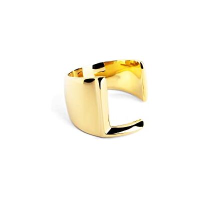 SINGULARU Gepersonaliseerde letterring met goud massieve ring verstelbaar messing met 18 karaat verguld oppervlak Eén maat damessieraden Gemaakt in Spanje, Talla Unica, edelmetalen, goudkleurig, niet toepasbaar SINGULARU Gepersonaliseerde letterring met goud massieve ring verstelbaar messing met 18 karaat verguld oppervlak Eén maat damessieraden Gemaakt in Spanje, Talla Unica, edelmetalen, goudkleurig, niet toepasbaar