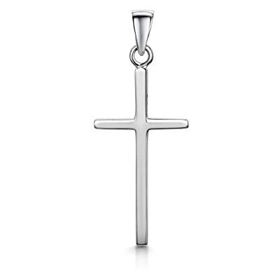 Amberta Unisex 925 Sterling Zilveren Hanger: Subtiel Kruis Amberta Unisex 925 Sterling Zilveren Hanger: Subtiel Kruis