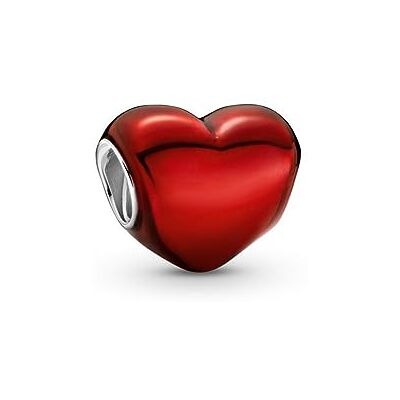 PANDORA Colours Charm hart, sterling zilver, rood email, Metaal, Niet van toepassing PANDORA Colours Charm hart, sterling zilver, rood email, Metaal, Niet van toepassing