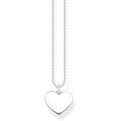 Thomas Sabo , KE2128-001-21-L45V Halsketting voor dames, sterling zilver 925, zirkonia, één maat, One Size, Sterling Zilver, zirkonia Thomas Sabo , KE2128-001-21-L45V Halsketting voor dames, sterling zilver 925, zirkonia, één maat, One Size, Sterling Zilver, zirkonia
