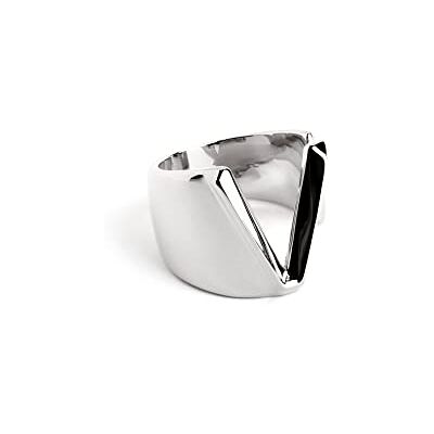 SINGULARU Gepersonaliseerde ring met letter bladwijzer. Massief en verstelbaar. Messing met gerhodineerde afwerking. Eenheidsmaat. Sieraden voor dames. Letter A-Z., Eén maat, Messing, Geen edelsteen SINGULARU Gepersonaliseerde ring met letter bladwijzer. Massief en verstelbaar. Messing met gerhodineerde afwerking. Eenheidsmaat. Sieraden voor dames. Letter A-Z., Eén maat, Messing, Geen edelsteen